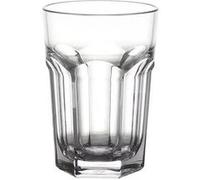 Pack de 12 verres rondes à boire JIN 45 n verre transparent empilable, adaptés aux boissons froides et chaudes Transparent G