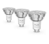Pack de 13 spots LED connectés GU10 - PHILIPS HUE - Lumière blanche et colorée - 4,7 W - 2200-6500K - 345 lumens
