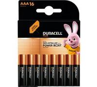Duracell Piles alcalines Plus AAA (LR03) 1,5 V – Pack de 16