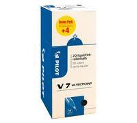 Pack de 16 stylos noirs Pilot Hi-Tecpoint V7 + 4 offerts