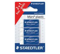 Pack de 2 + 1 mini gommes Mars plastic Staedtler