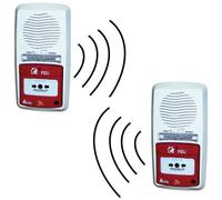 Pack de 2 alarmes type 4 radio signal sonore et lumineux - Alarme autonome