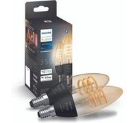 Philips Bougie - Ampoule Connectée E14 - (Pack De 2) Noir