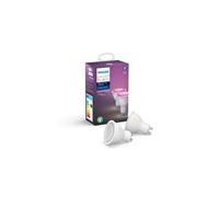 Philips Hue Ampoules connectées White and Color Ambiance GU10 350 lm Bluetooth Pack de 2