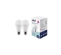 Otio - Pack de 2 ampoules connectées WIFI LED E27 RGB G