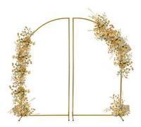 Pack de 2 arches décoratives en acier carbone doré - 1.8m