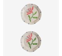 Pack de 2 assiettes plates en grès Marneda Multicouleur Classic Multicolore