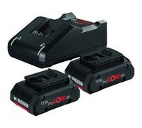 Bosch Pack 2 batteries ProCORE 18V 2x4,0 Ah + chargeur GAL18V-40 - 1600A01BA3