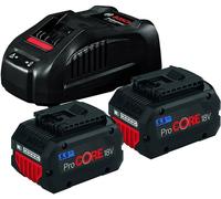 Bosch Pack de 2 batteries ProCORE18V 5,5Ah + chargeur GAL 1880 CV 18V 1600A0214C