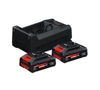 Bosch Kit de batterie de démarrage EXBA18V-40 (2x 4,0 Ah) + chargeur