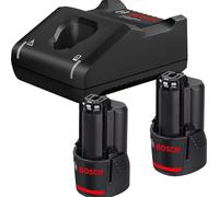 Pack de 2 batteries GBA 12V 2.0Ah et un chargeur GAL 12V-40 en boite carton - BOSCH - 1600A019R8