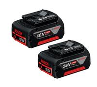 Pack de 2 batteries Li-Ion GBA 18 V 5 Ah BOSCH PACK2BAT5LI
