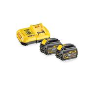 Pack de 2 batteries XR Flexvolt 18V/54V 9Ah/3Ah + chargeur rapide en boite carton DEWALT DCB118X2-QW