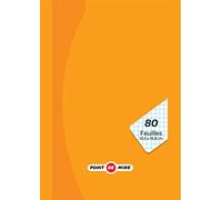 Pack de 2 blocs direction A6, bloc-notes 105 x 148 mm, 80 feuilles petits carreaux