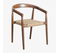 Pack de 2 chaises de salle à manger en bois de teck Visby Design bois de teck