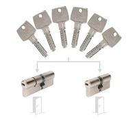 Pack de 2 cylindres Bricard Astral s'entrouvrant: 30+30 & 40+50 avec 6 clés.