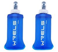 Pack de 2 Flasques Running 150ml Bleu Foncé Soft Flask - Gourde Souple Pliable pour Trail, Course à Pied et Sport .