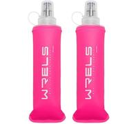 Pack de 2 Flasques Running 250ml Rose - Gourde Souple Pliable pour Trail, Course à Pied et Sport [KingProShop]