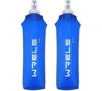 Pack de 2 Flasques Running 500ml Bleu Foncé Soft Flask - Gourde Souple Pliable pour Trail, Course à Pied et Sport [KingProShop]