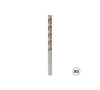 Pack de 2 Forets Cylindriques HSSE Courts DIN-338N Inox 2,00mm Iz27442 Koma Tools/Izar
