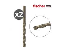 Pack de 2 forets metal hss-co 1,0x12/34 / 2k 530491 fischer.