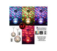 Pack de 2 jeux de lumière Double effet ASTRO CRYSTAL et téléc