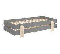 Vipack Sommier empilable Mes Sommiers – Lit d'appoint – Gris