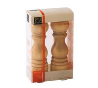 Pack De 2 Moulins Sel Et Poivre Manuel À Mouture Réglable, 18cm Bois Naturel 2/23386 Paris