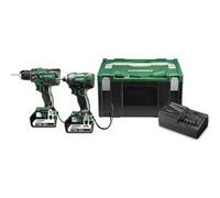 Pack combiné sans fil Hikoki KC18DBDLWDZ : perceuse-visseuse sans fil, visseuse à chocs sans fil, moteur sans balais, 18 V