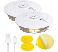 Pack de 2 Pièges à Puces, Piège à Puces en Dôme, Piège à Punaises de lit et piège à Lampe à puces, Anti puces Maison
