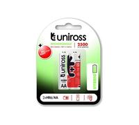 Pack de 2 Piles Rechargeable AA/HR6 2500 NIMH HYBRIO, 1.2V