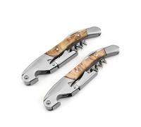Pack de 2 sacacorchos, cuchillo de camarero todo en 1, multifuncional
