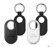 Pack de 2 Samsung Galaxy SmartTag2 - Noir et Blanc - Avec Coques de Protection - Localisateur Bluetooth Objets - Tracage GPS