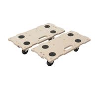 Wolfcraft Supports roulants connectables FT 400 – Pack de 2