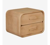 Pack de 2 tables de chevet flottantes 40x30 cm en bois Aylin Bois de Mangue