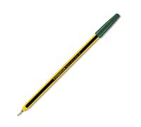 Stylo Bille Staedtler Noris Stick Vert - Pointe 1 Mm - Corps Jaune/Noir (Conf. 20)