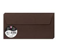 Paquet de 20 enveloppes Pollen 110x220mm 120g/m2 - Cacao