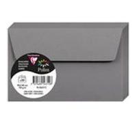 Paquet de 20 enveloppes Pollen 90x140mm 120g/m2 - Gris acier