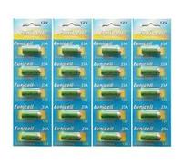 Pack de 20 Piles A23 Alcaline 12V 23A, LRV08, L1028, RVO8, MS21, MN21, E23A, K23A, V23GA, GP23A, 8LR932, 8LR23, VR22, 8F10R, EL12 - IRIOS -