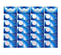 Pack de 20 Piles bouton plates lithium 3V type CR2025 / DL2025 / E-CR2025 / 5003LC - IRIOS -