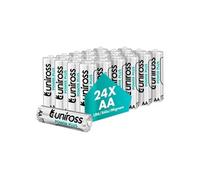 Uniross Pack de 2 x 24 Piles Alcalines AA-LR6 Power Plus 1,5V