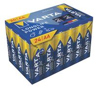 Pack de 24 piles alcalines Varta Longlife Power AA, 1,5V