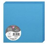 Clairefontaine – Paquet de 25 cartes pliées Pollen 135×135 mm – 210 g/m² – Bleu turquoise