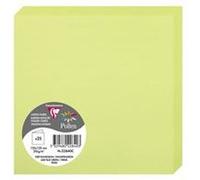 Clairefontaine Paquet de 25 cartes pliées Pollen 135 x 135 mm 210 g/m² Vert bourgeon