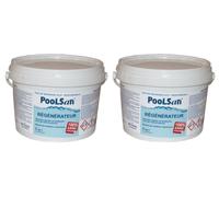 Pack de 2X Régénérateur clarifiant piscine Poolsan seau 3 kg