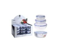 Pack De 3 Boîtes À Lunch Hermétiques En Plastique 1400ml, 800ml, 400ml Excellent Houseware
