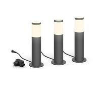 Pack de 3 bornes extérieures PHILIPS Garden Link - Basse tension - 24W, IP44, 2700K - Anthracite