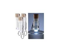 Pack de 3 bouchons lumineux rechargeables - Lumière blanche