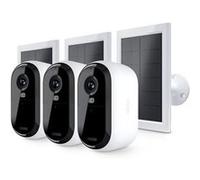 Arlo Caméra de surveillance Essential 3 2K (VMK3380-100EUS) - Pack 3 caméras + 3 panneaux solaires