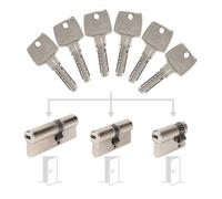 Pack de 3 cylindres Bricard Astral s'entrouvrant: 30+30, 30+40 & 30+10 avec 6 clés.